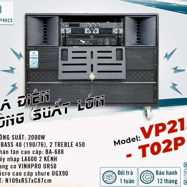 LOA ĐIỆN VINHPRO V215-T02Pro