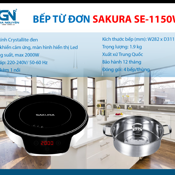 Bếp từ đơn SAKURA SE-1150W