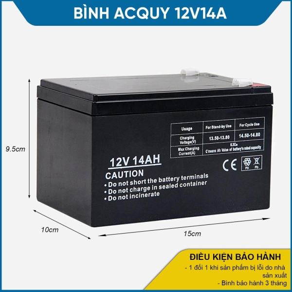 Bình ắc quy 12V 14A