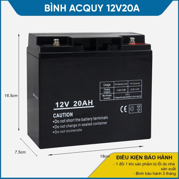 Bình ắc quy 12V 20A