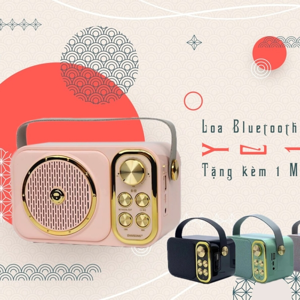 𝗟𝗢𝗔 𝗕𝗟𝗨𝗘𝗧𝗢𝗢𝗧𝗛 𝗬𝗦 𝗖𝟭𝟮 - Loa Bluetooth mini, màu sắc bắt mắt, âm thanh bắt tai!