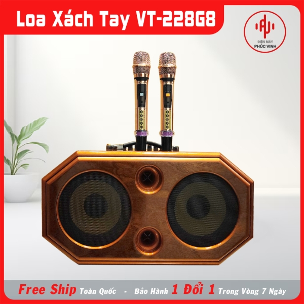 Loa xách tay VT - 228G8 với hệ thống loa 8 đường tiếng