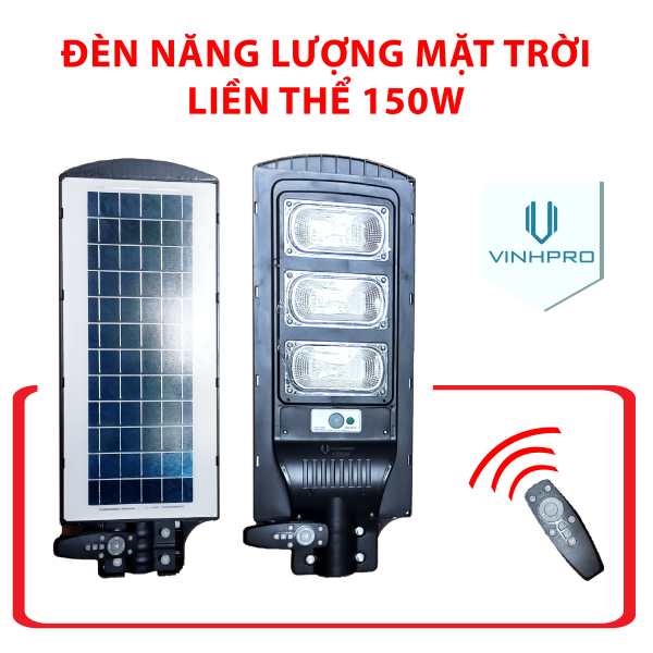 Đèn Năng Lượng Mặt Trời Liền Thể 150W