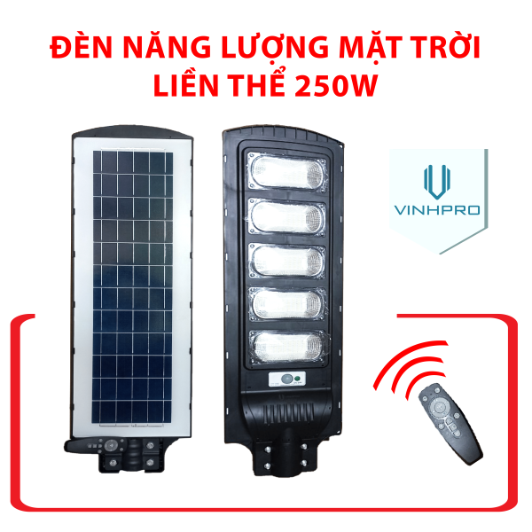 Đèn Năng Lượng Mặt Trời Liền Thể 250W