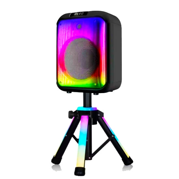 Loa Bluetooth Karaoke NDR 102B - Có LED RGB, Kèm Micro Không Dây, BH 12 Tháng