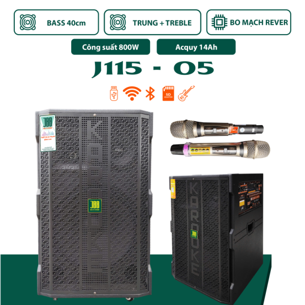 Loa bình JBB J115-05. Tặng kèm 2 mic, bảo hành 12 tháng