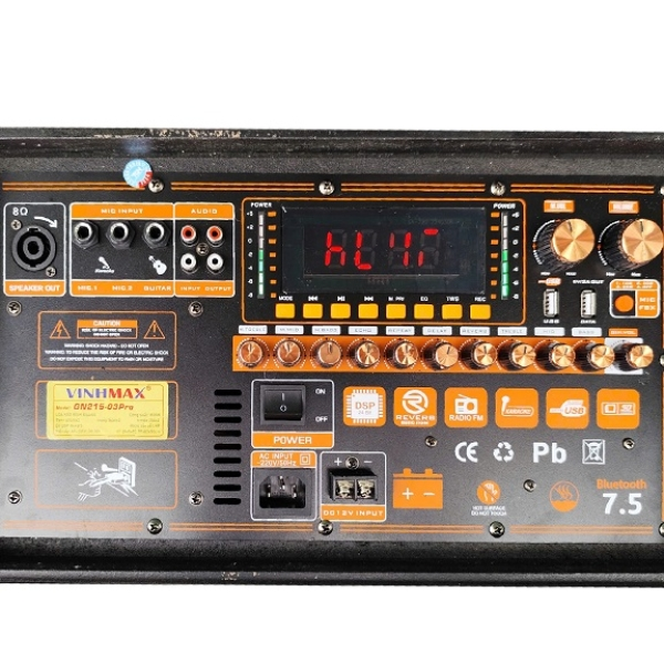 LOA KARAOKE DI ĐỘNG LOA BÌNH VINHMAX GN215-03 PRO