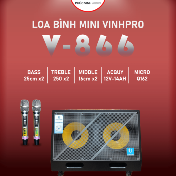 LOA XÁCH TAY KARAOKE VINHPRO V-866
