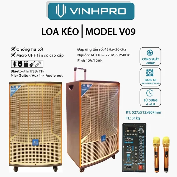 Loa Kéo VINHPRO V09