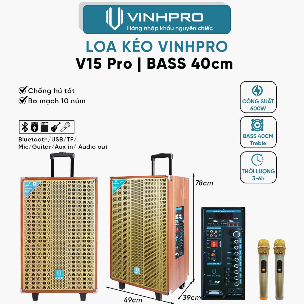 Loa Kéo VINHPRO V15PRO Loa Kéo VINHPRO V15PRO - Ảnh 2