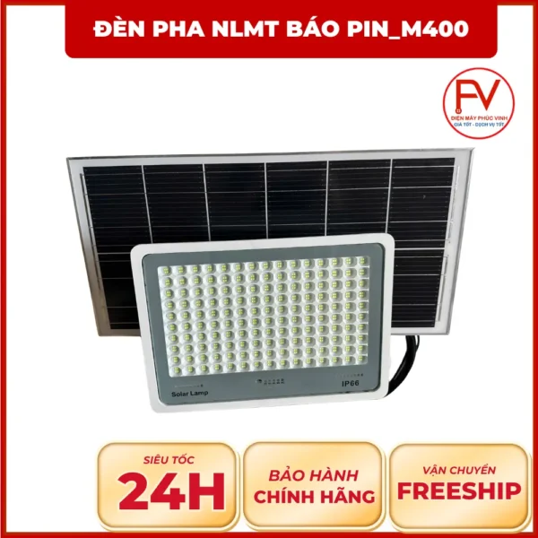 Đèn Pha NLMT Báo Pin M400