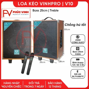 Loa Kéo VINHPRO V10 Bass 25