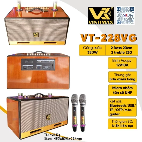 Loa Xách Tay Karaoke VINHMAX VT-228VG