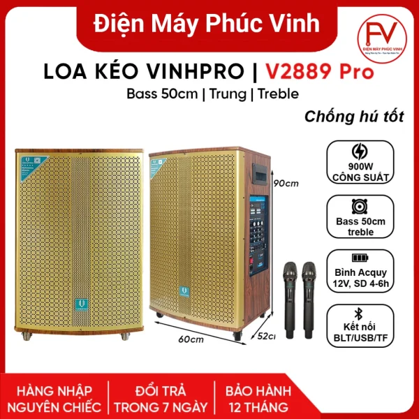 Loa VINHPRO V2889 PRO Bass 50cm