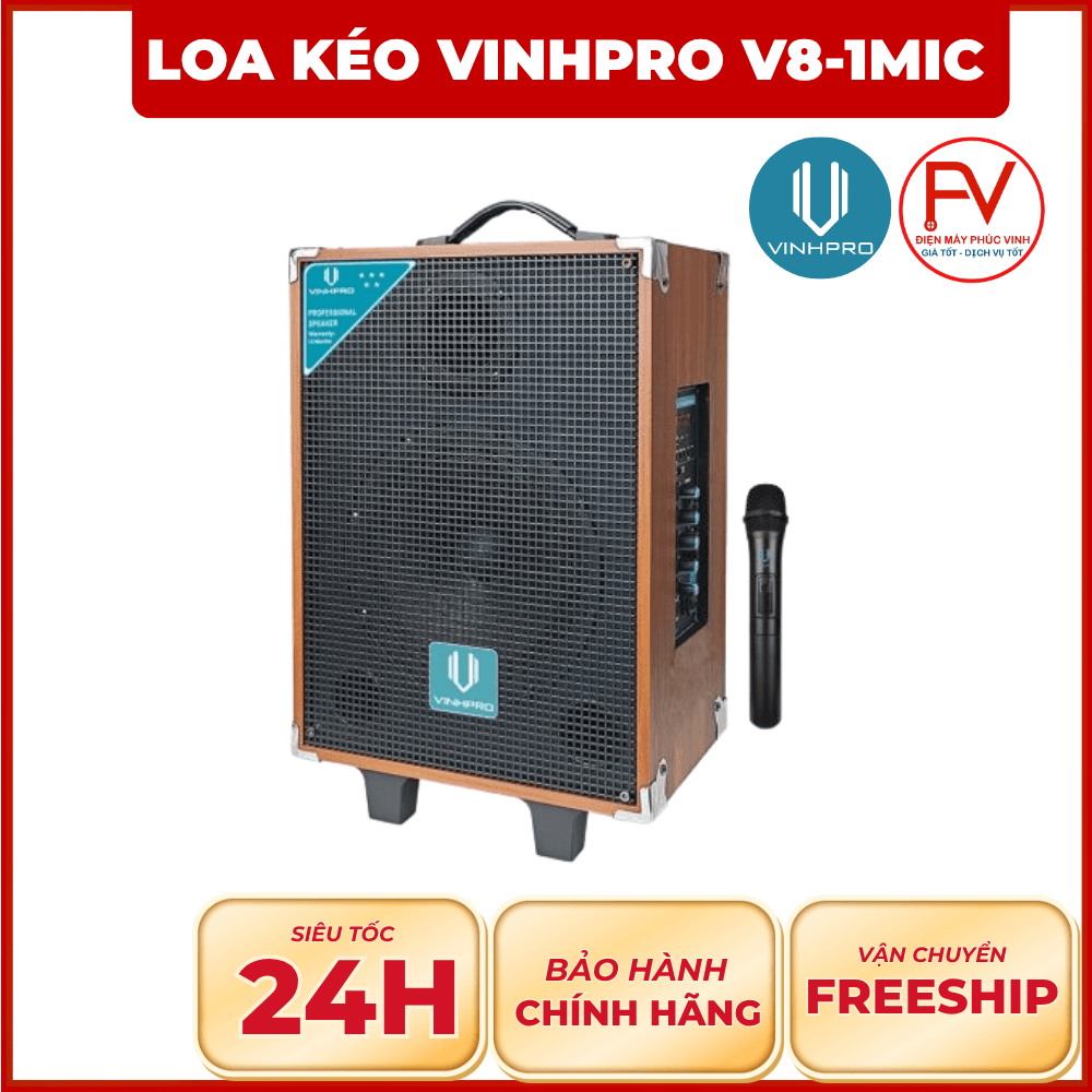 Loa kéo Vinhpro V8-1Mic