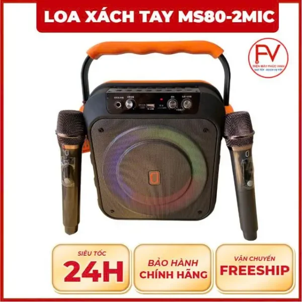 Loa xách tay JYX MS80 - 2 mic