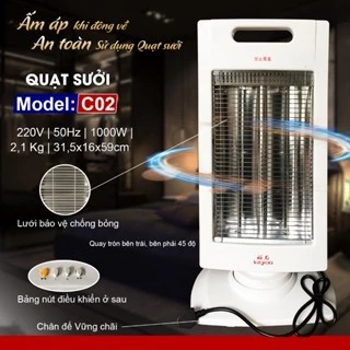Máy Sưởi Ấm C02 - Quạt sưởi ấm an toàn