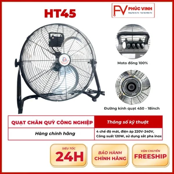 Quạt Chân Quỳ Công Nghiệp HT45