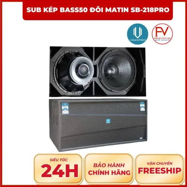Sub Kép Bass50 Đôi Matin SB-218Pro