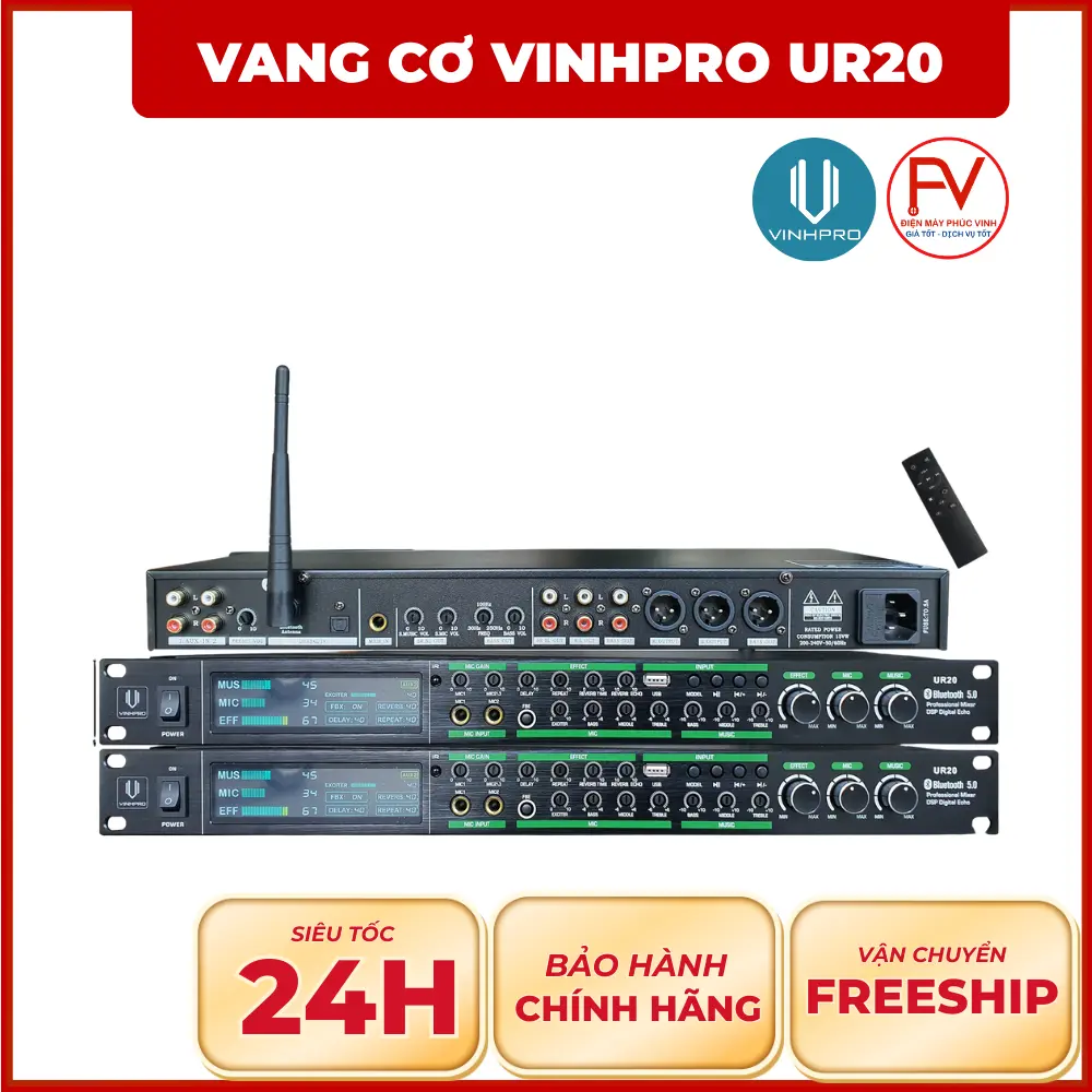 Vang Cơ VinhPro UR20 – Bộ Xử Lý Âm Thanh Chuyên Nghiệp, Kết Nối Đa Năng, Thiết Kế Hiện Đại