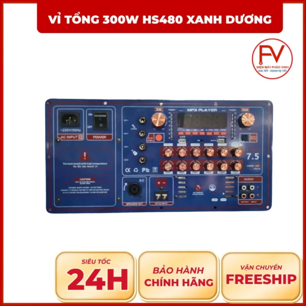Vỉ Tổng 300W HS480 Xanh Dương