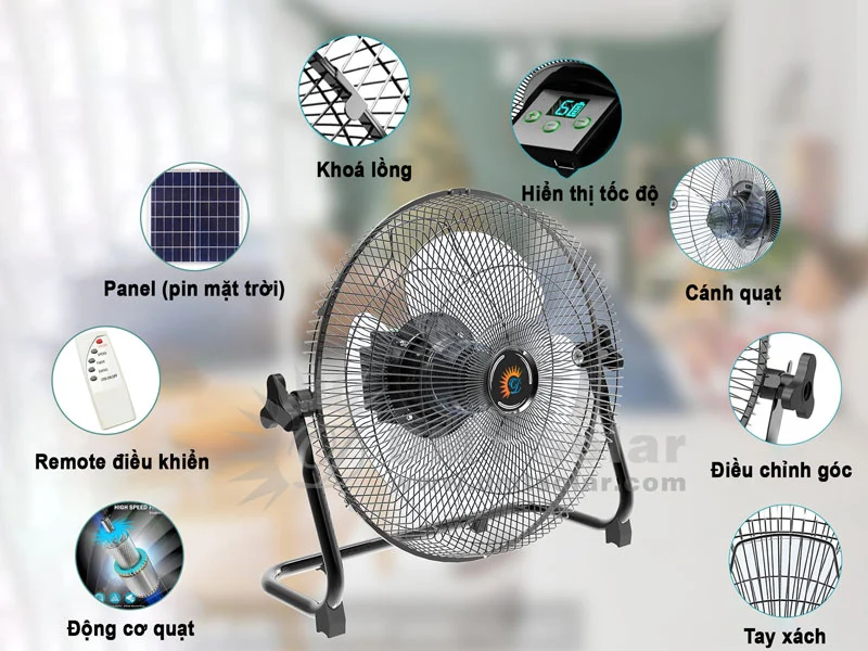 Quạt Năng Lượng Mặt Trời – Giải Pháp Làm Mát Tiết Kiệm Và Bền Vững Cho Mọi Gia Đình Quạt năng lượng mặt trời