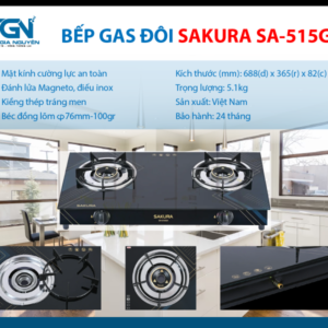 Bếp Gas Đôi SAKURA SA-515GA