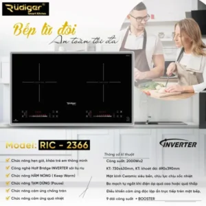 Bếp Từ Đôi Rudiger RIC-2366