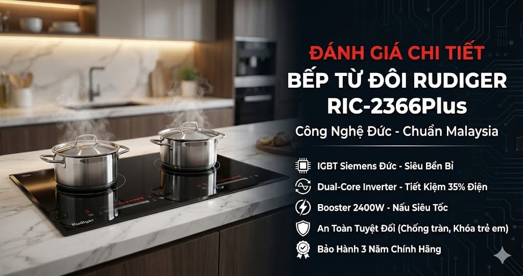 Đánh giá bếp từ Rudiger