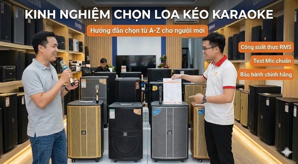 chọn loa kẹo kéo karaoke