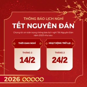 Lịch nghỉ Tết Nguyên Đán 2026 Điện Máy Phúc Vinh