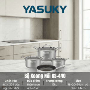 bộ xoong nồi Yasuky KS-440