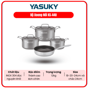 BỘ XOONG NỒI YASUKY KS-440