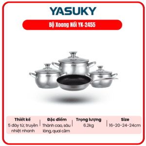 BỘ XOONG NỒI YASUKY YK-2455
