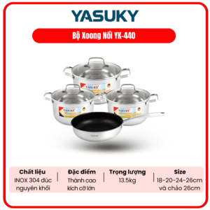 BỘ XOONG NỒI YASUKY YK-440